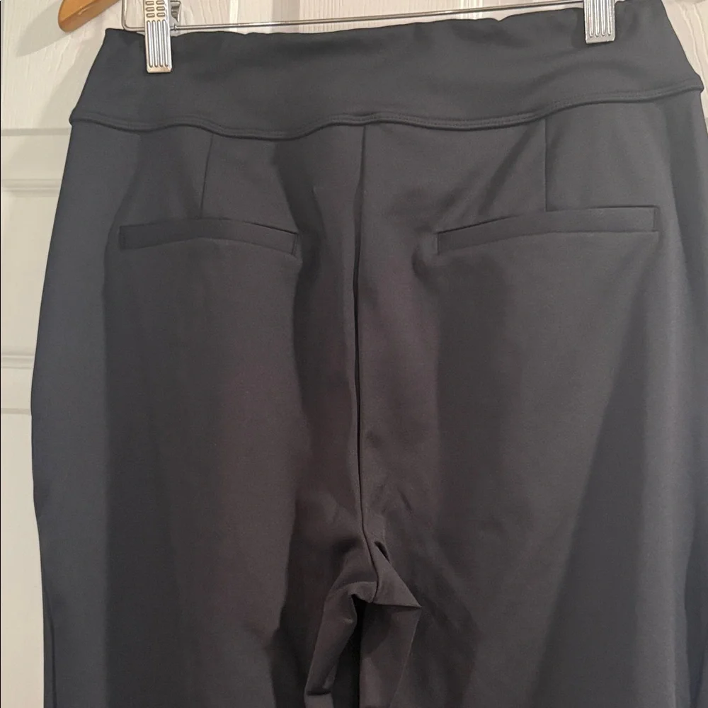 HALARA Flex DayStretch Midrise side zipper pocket Black Boot Cut Flare Pants - Picture 5 of 9